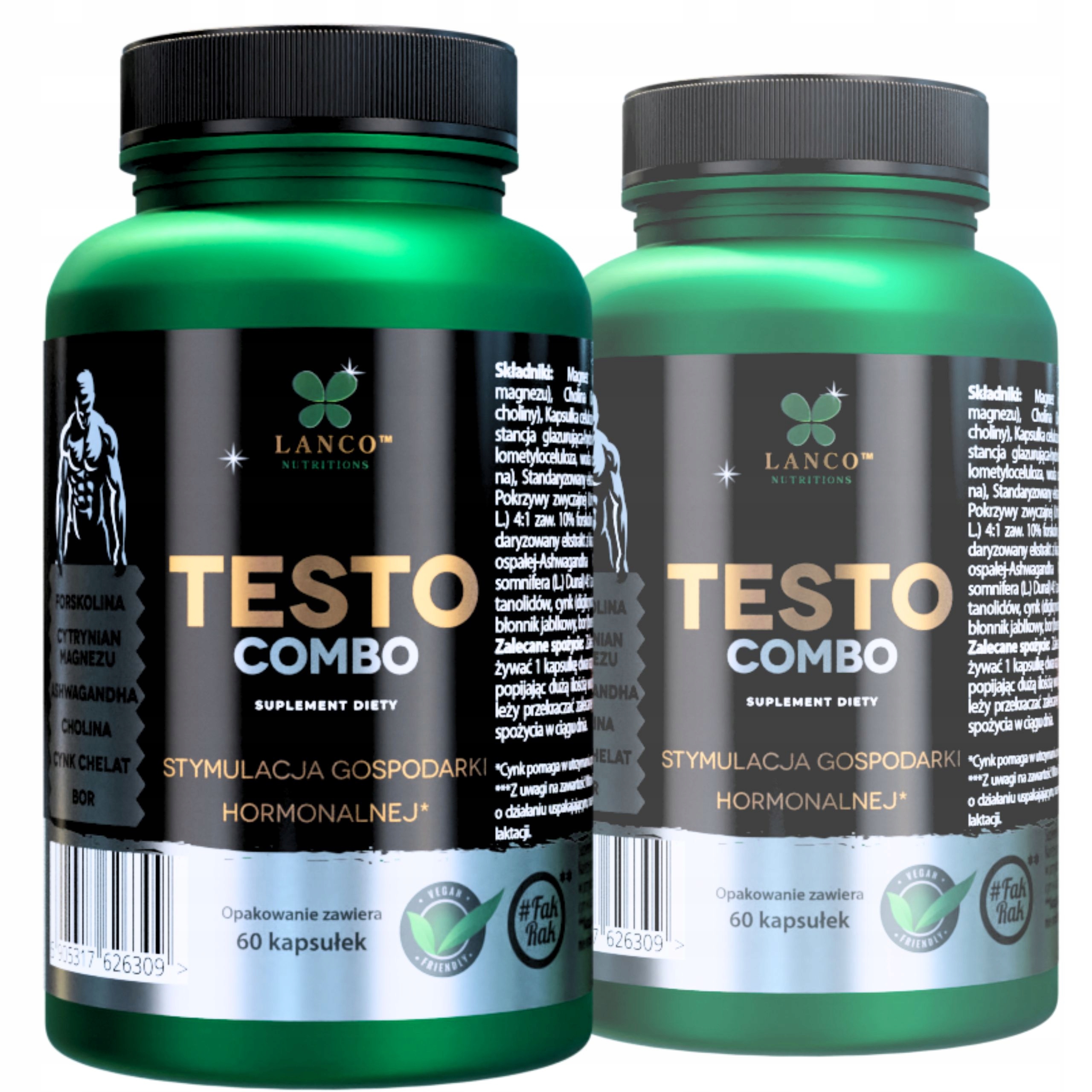 2x Testo Combo – přírodní extrakty pro zvýšení testosteronu