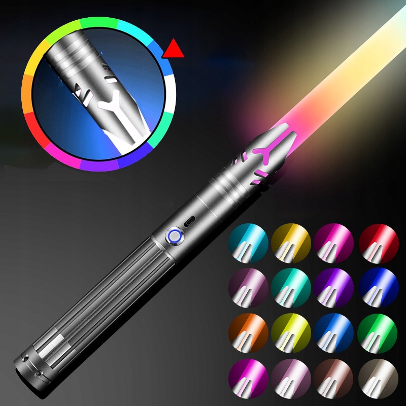 MIECZ ŚWIETLNY ŚWIECĄCY Z DŹWIĘK STAR WARS ZABAWKOWY RGB 16 KOL METAL MIECZ EAN (GTIN) 037166131040