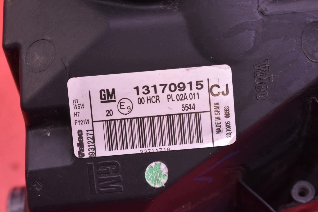 REFLEKTOR left light front lens EU 13170915 OPEL SIGNUM C LIFT 05-08