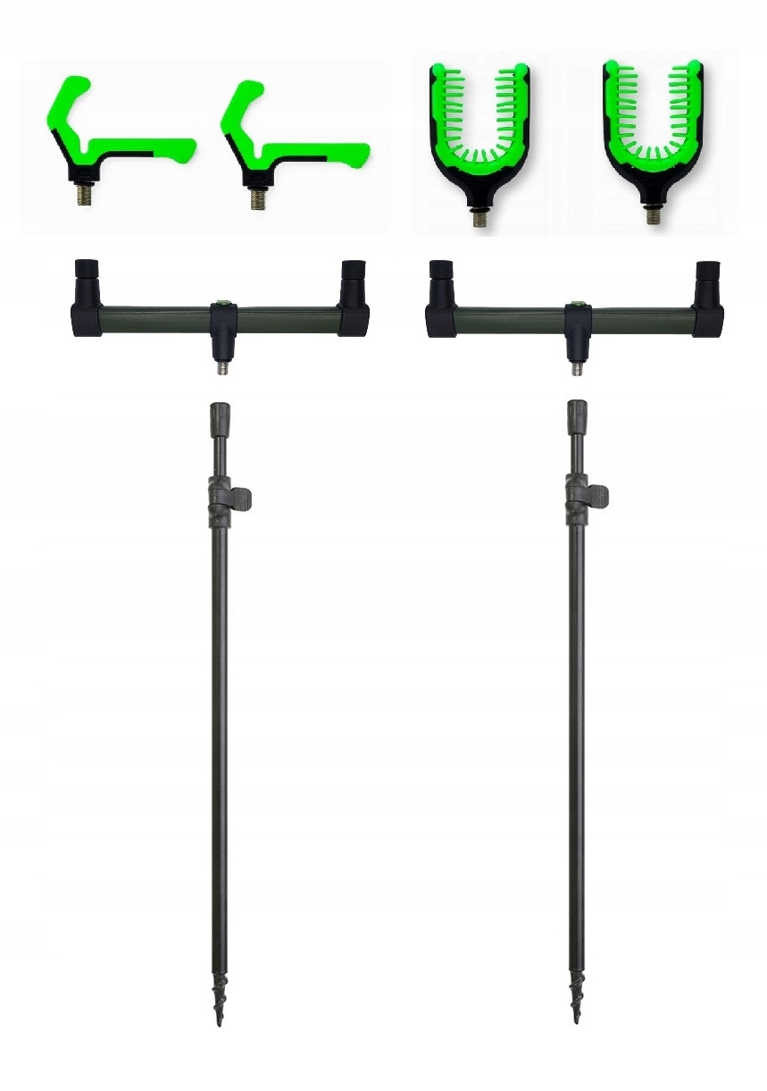 Zestaw stojaków podpórka na 2 wędki Buzz Bar Stanowisko Rod Pod