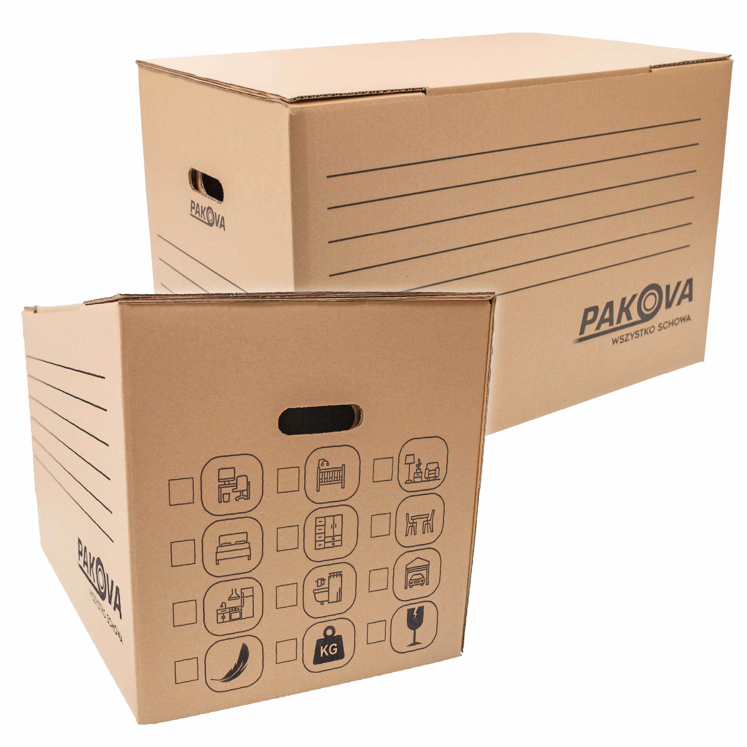 Kartony do Przeprowadzki Mocne Pudła Przeprowadzkowe Pakova 10szt