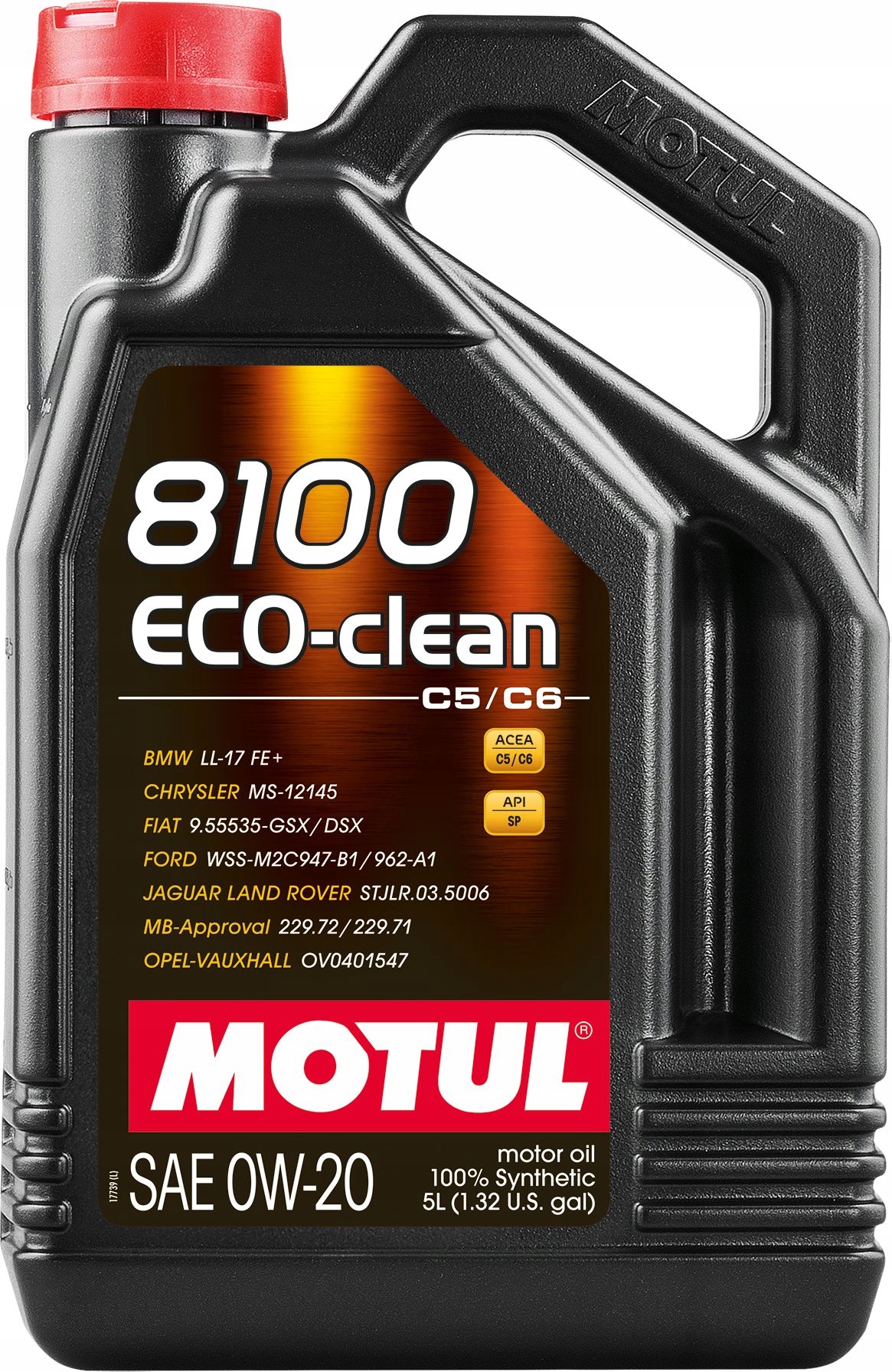 Olej Motul 0W20 5 L 8100 Eco Clean C5 Sn Plus Sn-rc GF-5 LL 17FE+