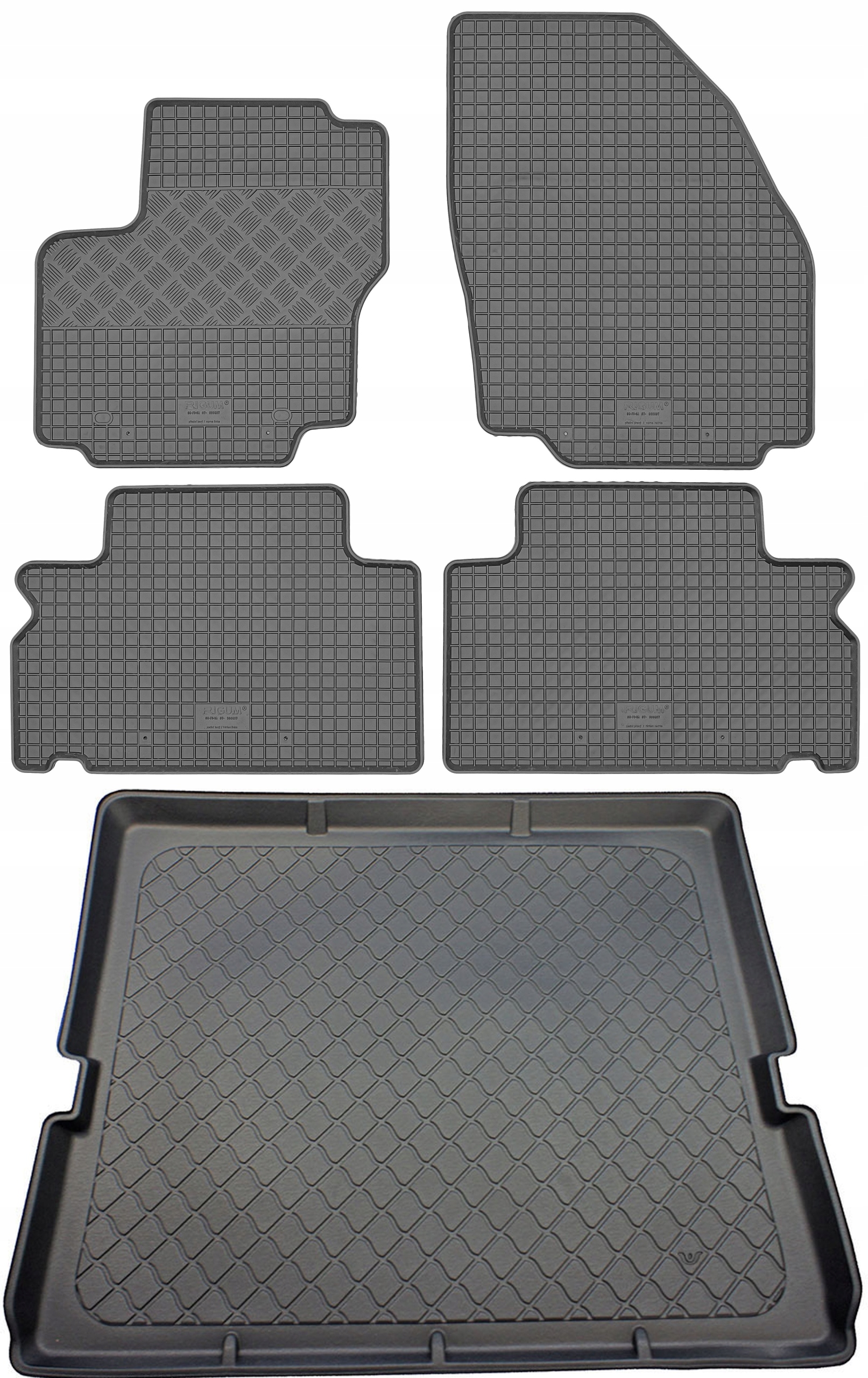 Ford S-Max I Van 2006-2015 Sada Gumové rohože rohož