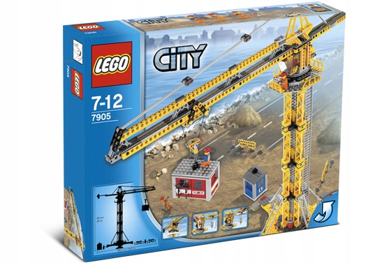Lego 7905 City Stavební jeřáb Velký Set Unikát Nový