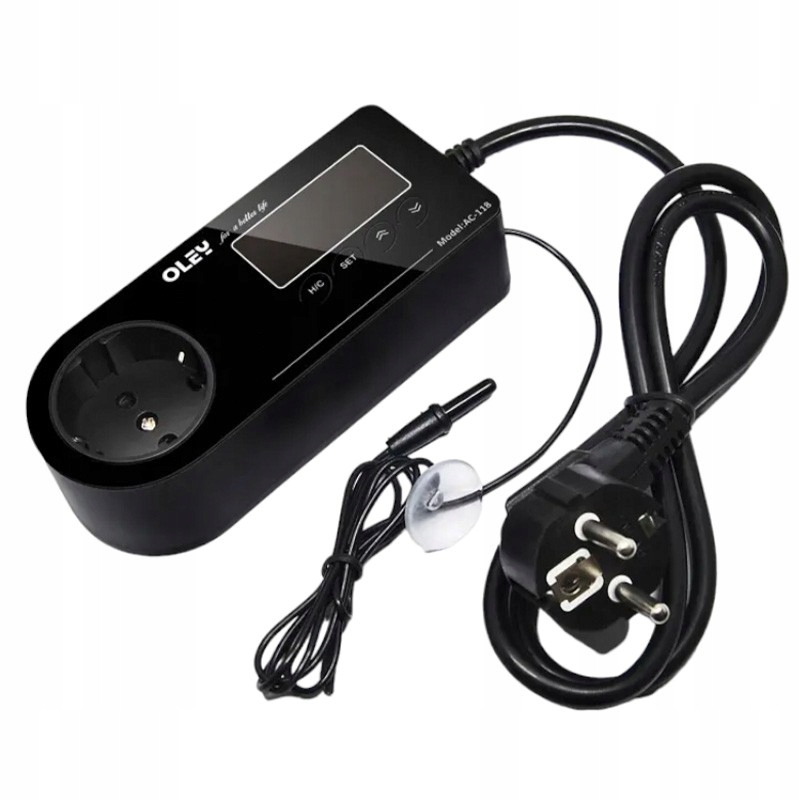 Levně Elektronický Termostat LCD, Přesný A Tichý Pro Terária A Inkubátor