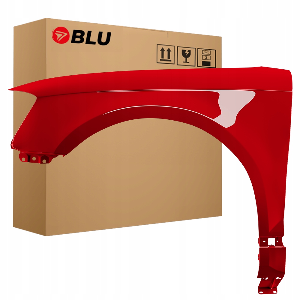 Blu Blatník Audi A3 8P Lift LY3J levý 08-12 přední pozink BrillantRot