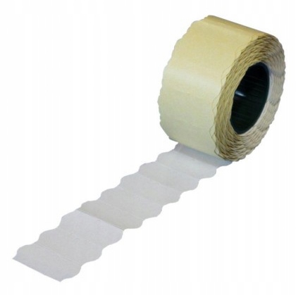 taśma do metkownicy 26x12 biała falista 5szt. F1 — 3