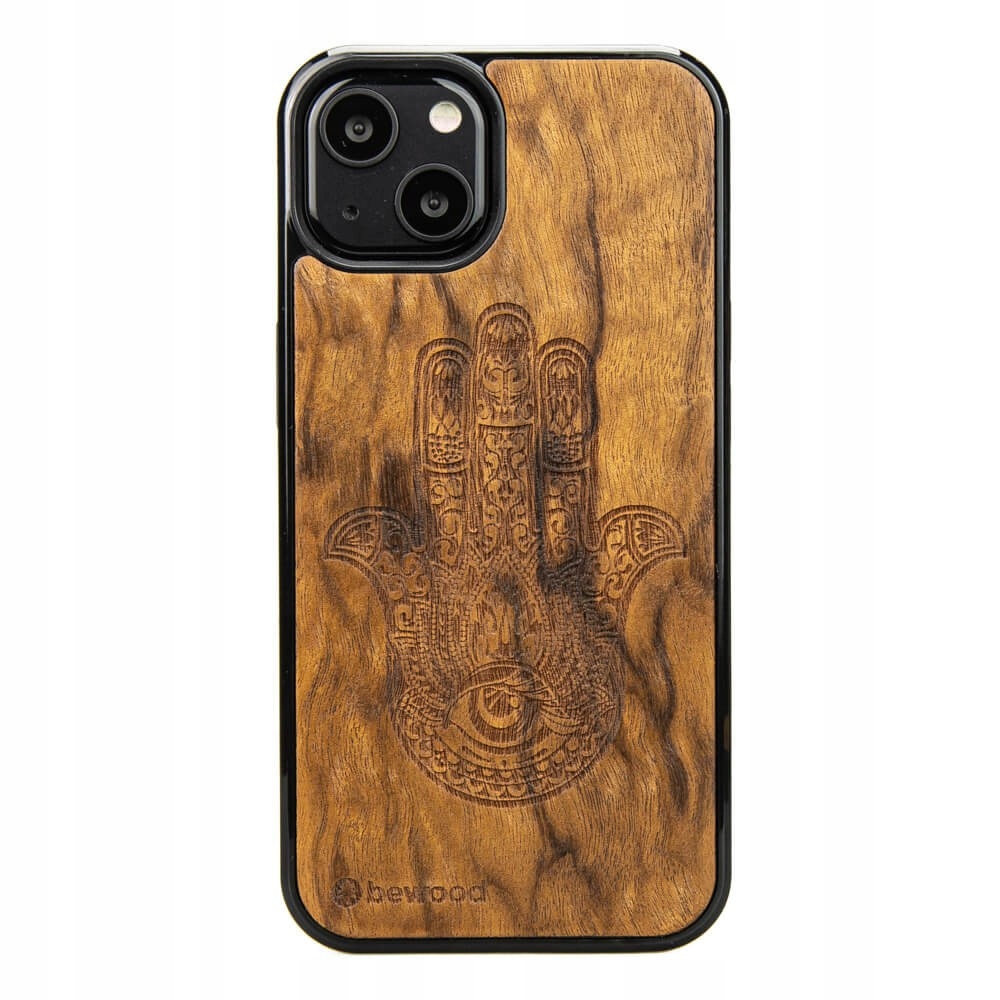 Pouzdro Bewood pro iPhone 13 Hamsa Imbuia