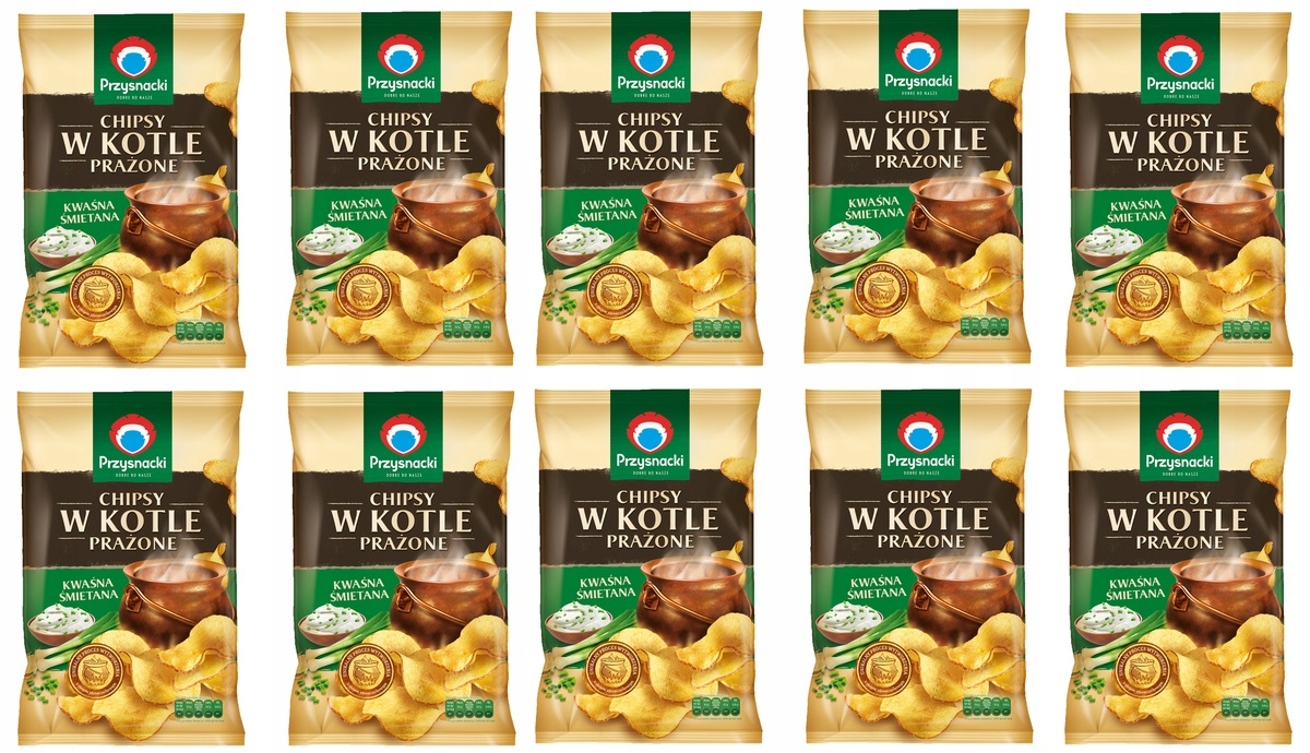 Levně 10 x 125 g Przysnacki Chipsy pražená smetana Karton