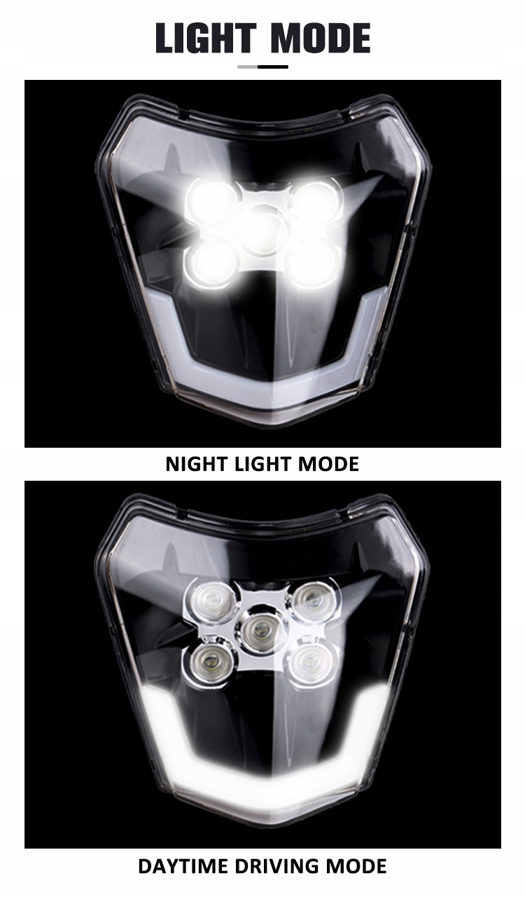 Reflektor motocyklowy uniwersalny 5koralików Stan opakowania oryginalne