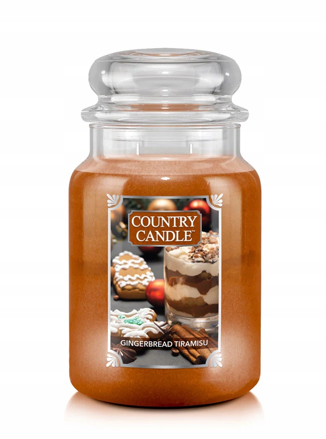 Gingerbread Tiramisu – Country Candle – velká vonná svíčka se 2 knoty