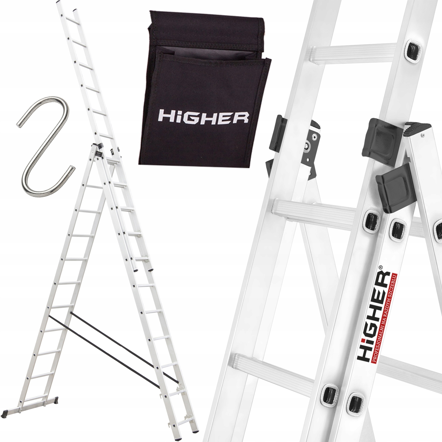 

Drabina Aluminiowa 3x11 Higher + Gratis - Promocja