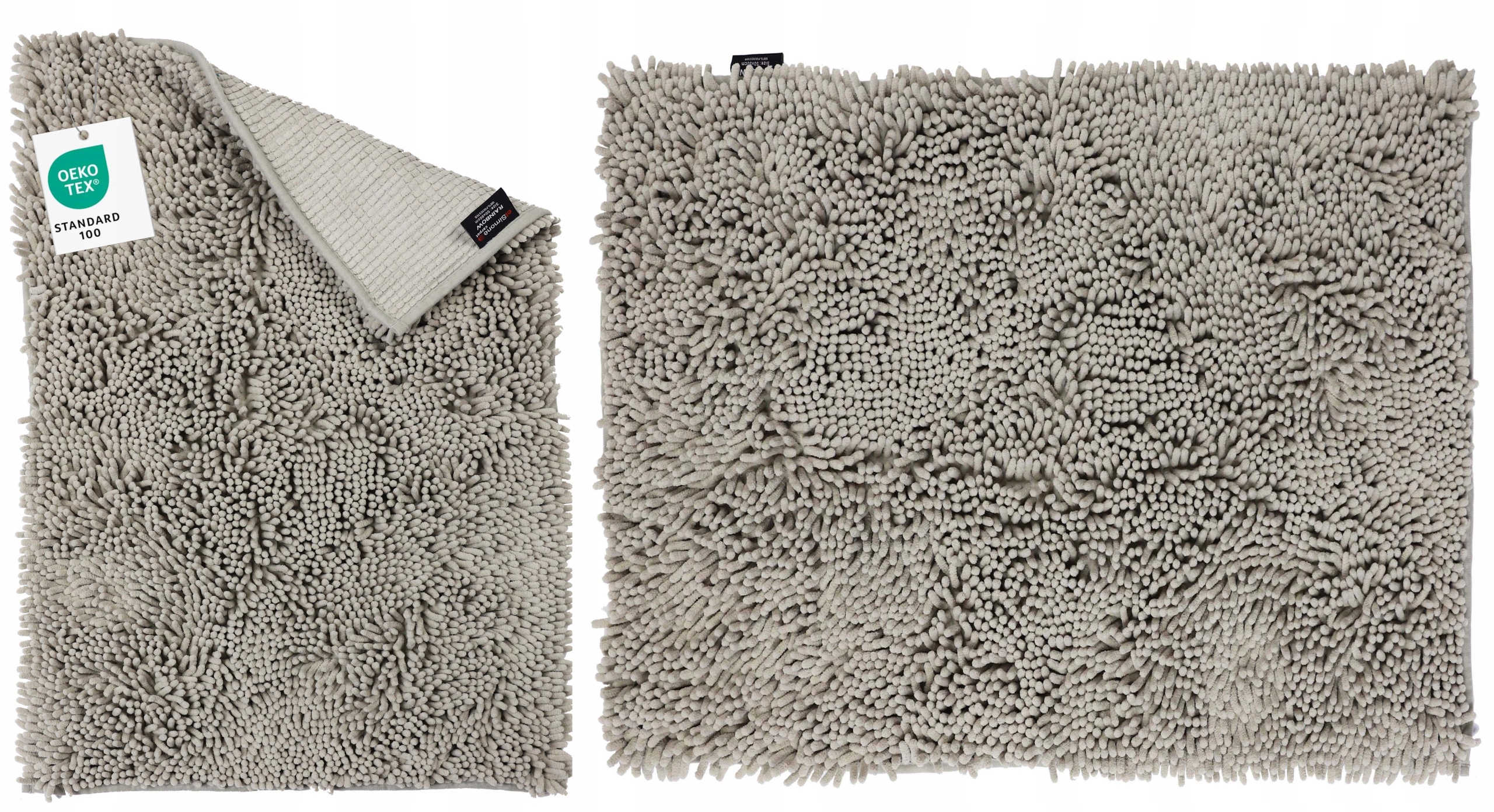 Koberec Do Koupelny Měkký Absorpční Béžový Makaronik Rainbow 70X120 cm