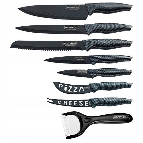 

Zestaw Noży Royalty Line RL-CB7 Carbon Design 8pcs