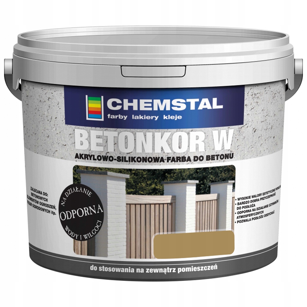 Farba do betonu Betonkor W Chemstal Beżowy 10L