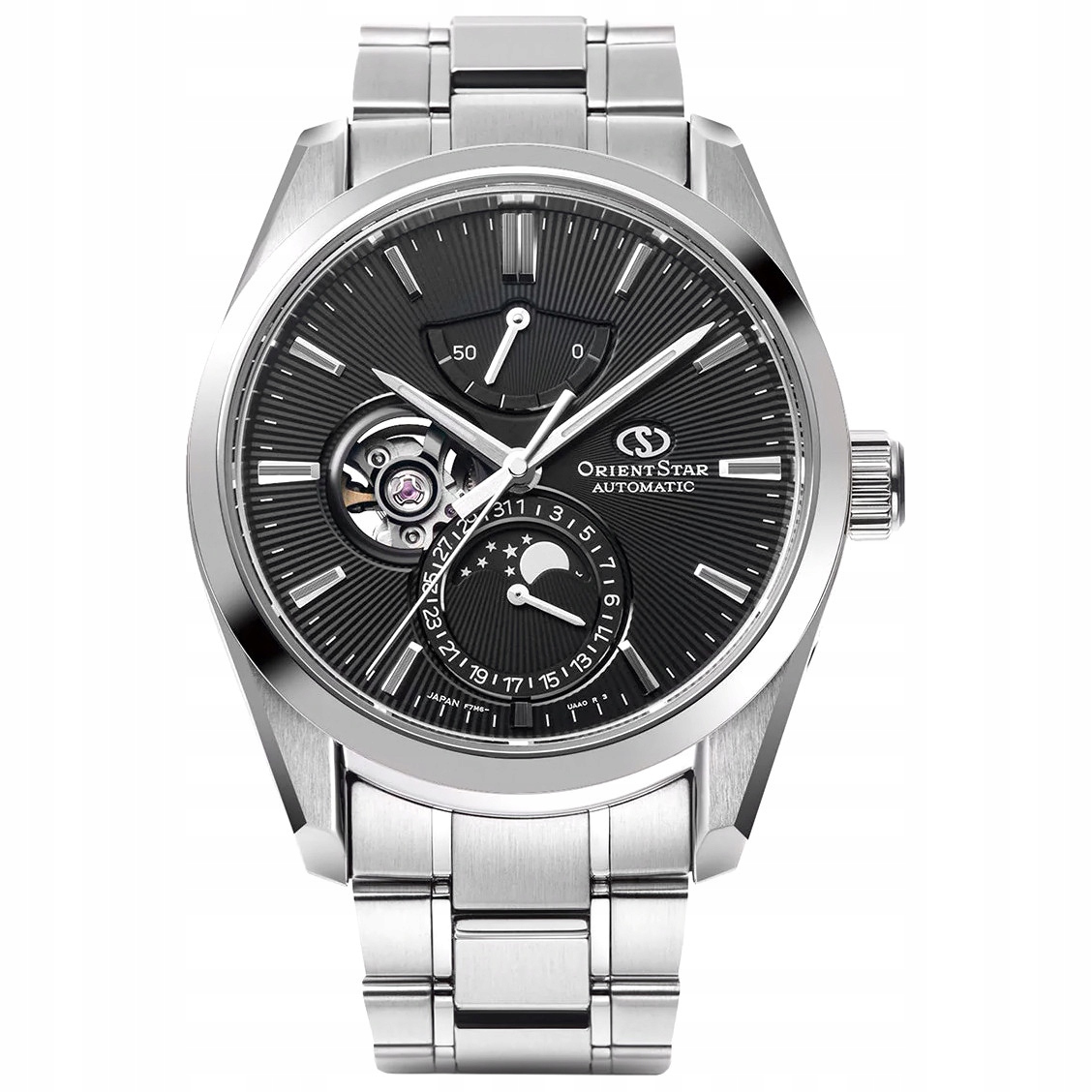 Pánské Hodinky Orient Star RE-AY0001B00B stříbrný náramek