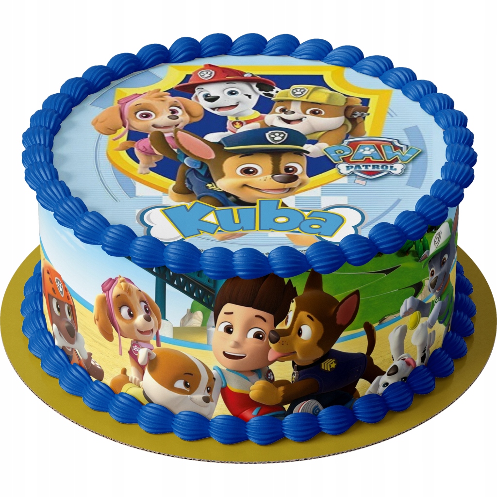 OPŁATEK NA TORT 20CM PSI PATROL SKYE EVEREST NAPIS Kolor wielokolorowy