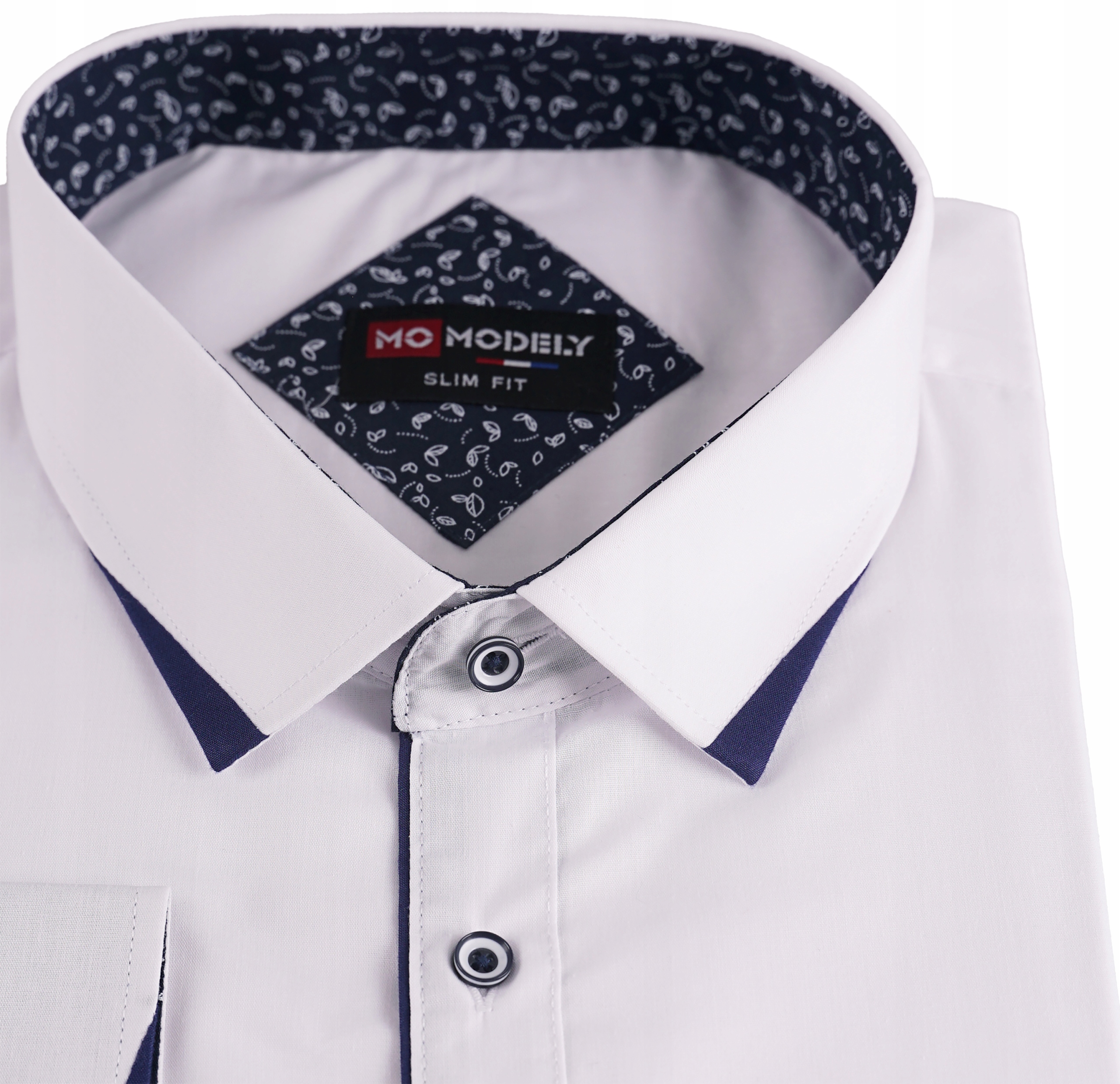 KOSZULA MĘSKA BIAŁA DUŻA WIZYTOWA GŁADKA 8XL 53/54 Rozmiar 8XL