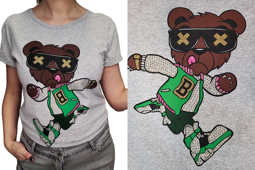 

4 Kolory T-shirt Turecka bawełna M-XL Piesek