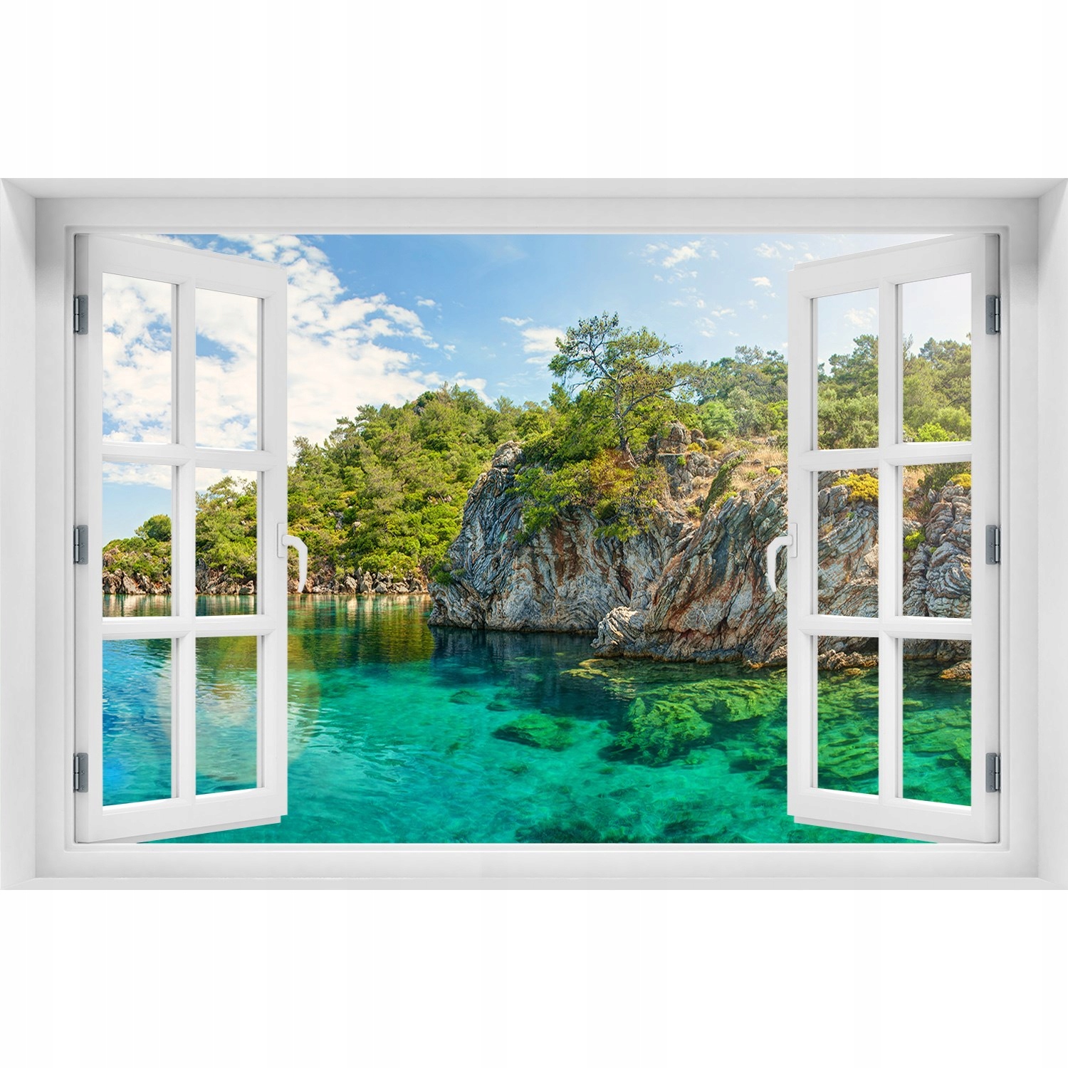 

Okno Naklejka ścienna Błękitna laguna 150x100