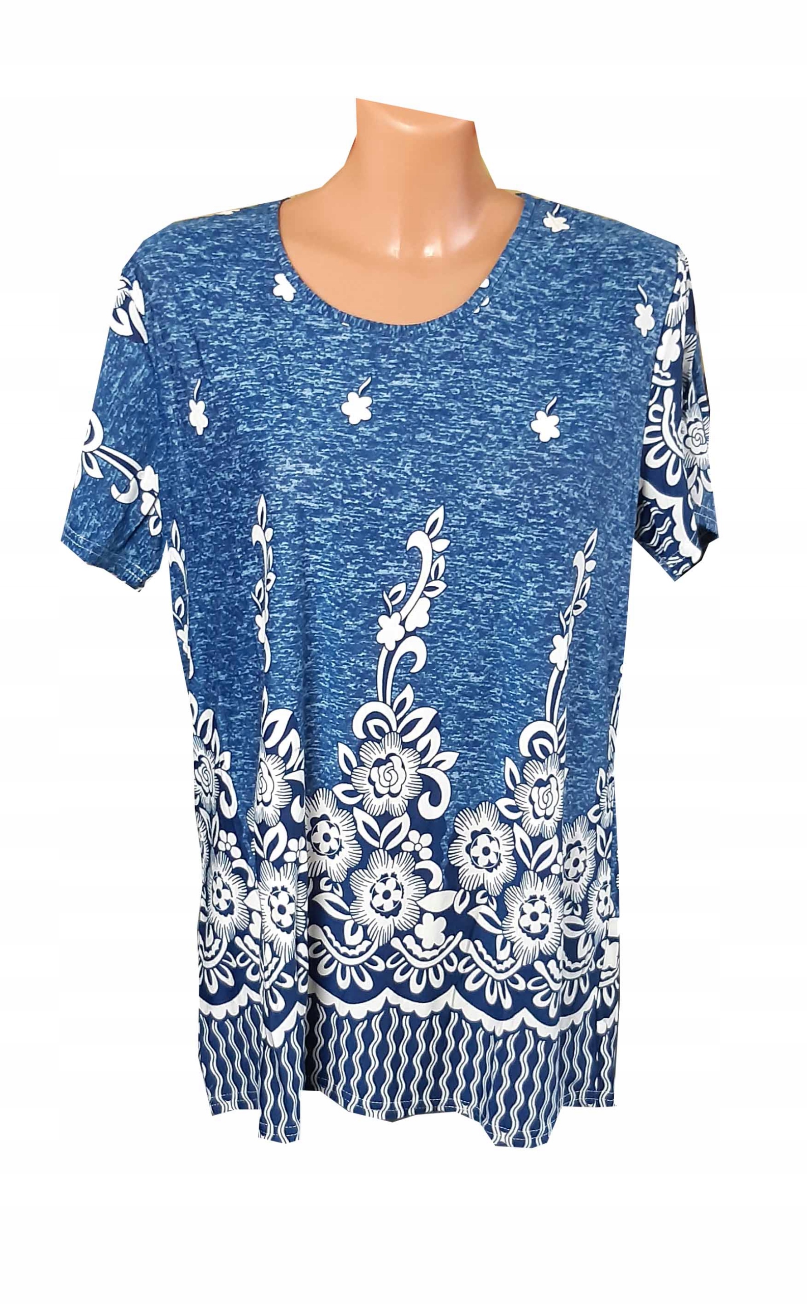 

Bluzka Koszulka wygodna kobieca kwiaty L/XL