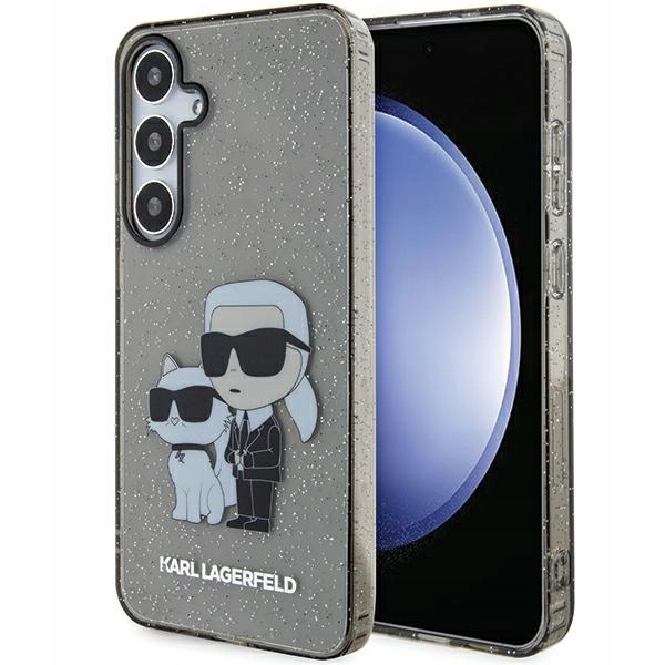 Pouzdro pro Samsung Galaxy S24 Plus Karl Lagerfeld Glitter černé
