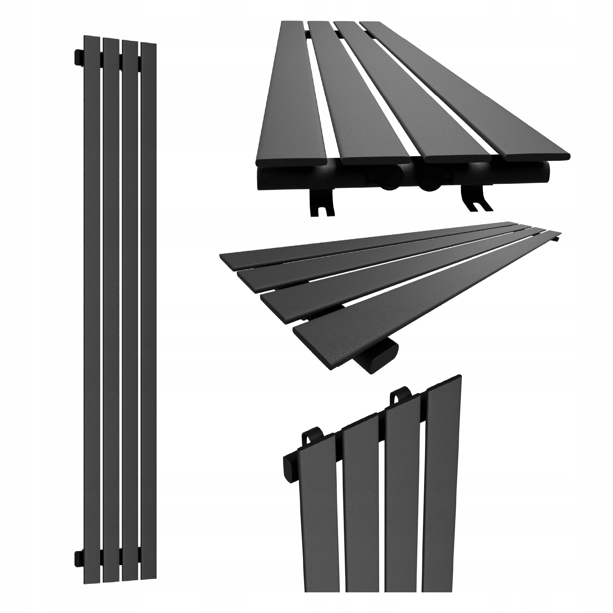 Dekorativní Radiátor Belloslim 140x30 Černý Str