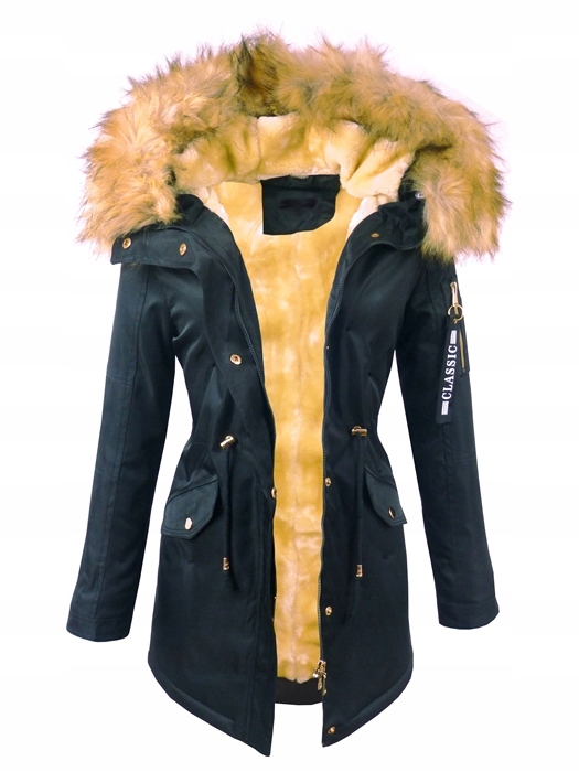 Kurtka Parka Zimowa Ciepła Futerko + KOLORY + Kolor inny kolor