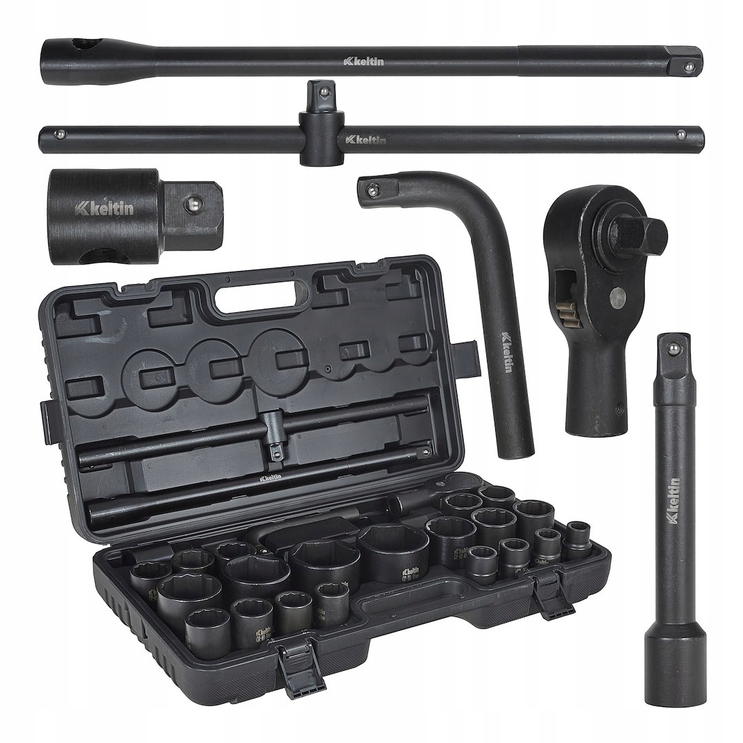 Nárazové nástavce Sada Ocelových nástrčných klíčů Cr-mo sada 26el. 3/4" 1"