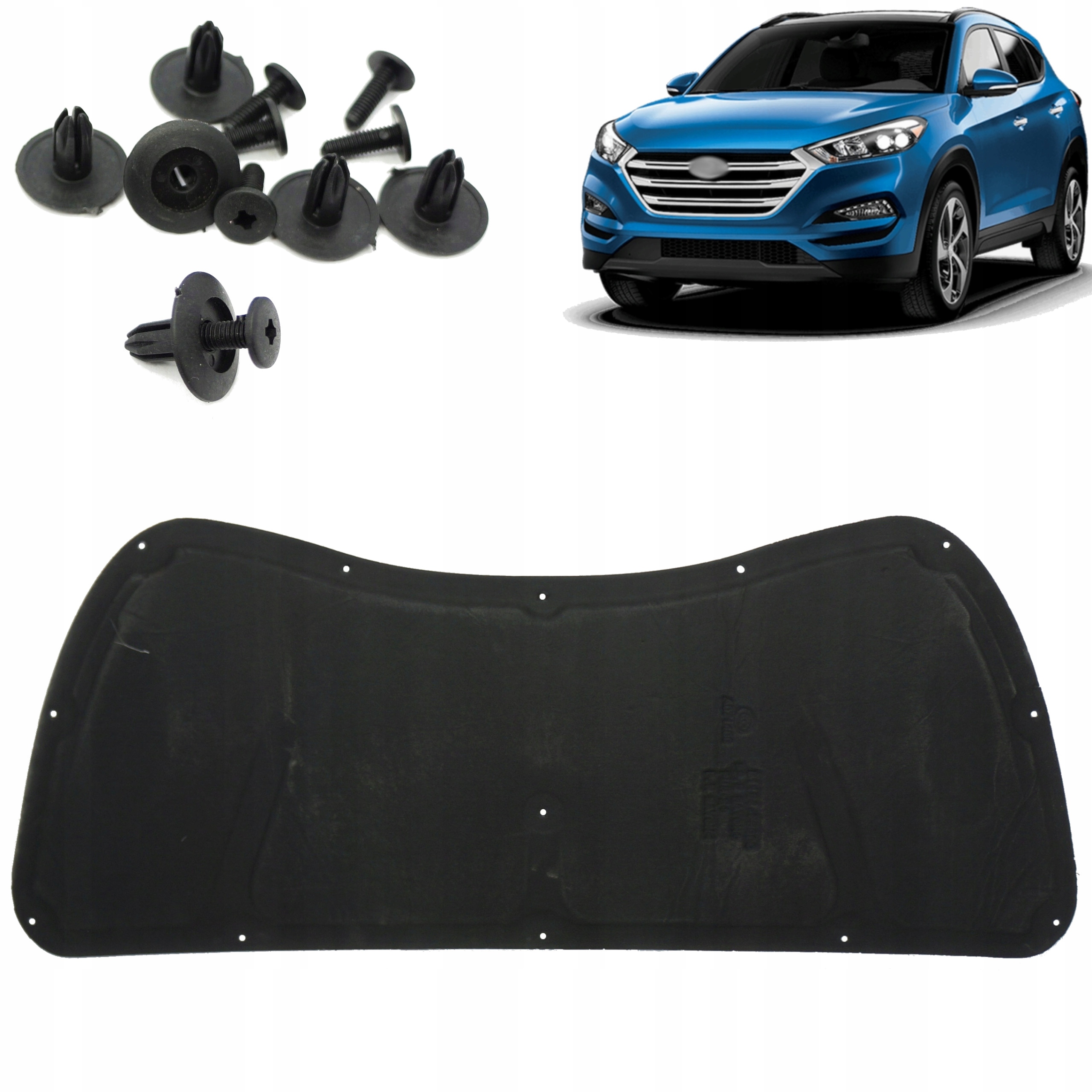 Odhlučnění masky Izolace Podbitka podložka Hyundai Tucson III 15-20 Spinky