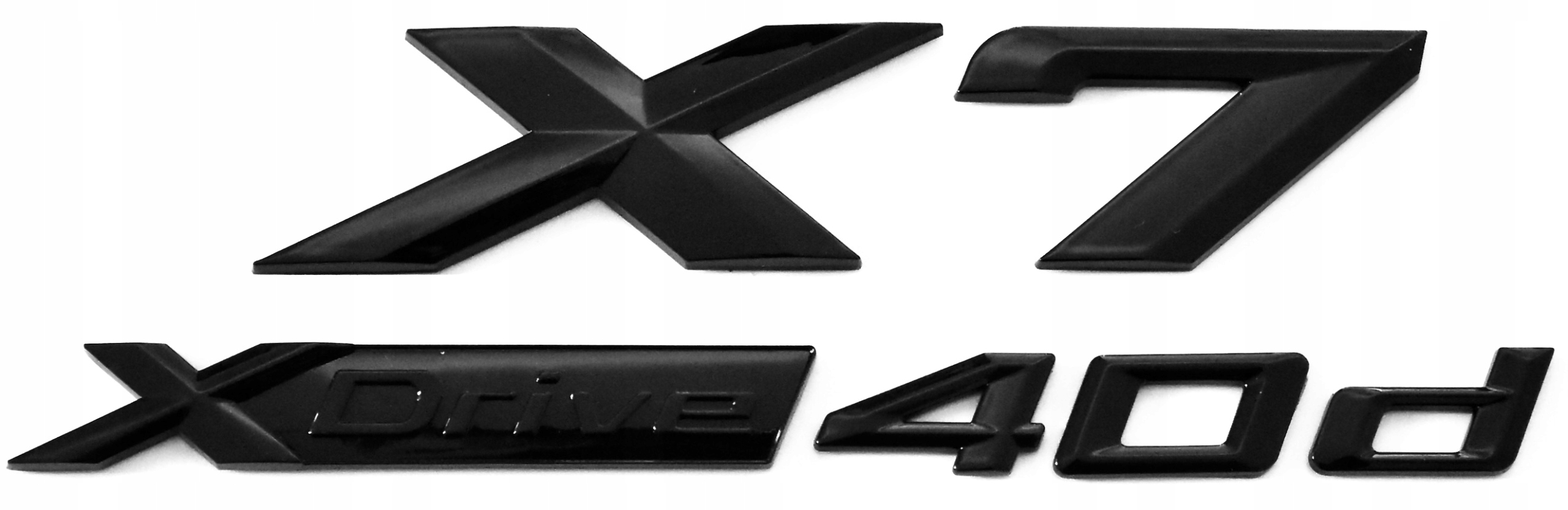 Bmw G07 X7 xDrive 40d emblém logo znak čierna