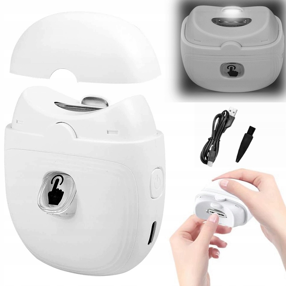 Elektrický Led zastřihovač nehtů Automatické leštění