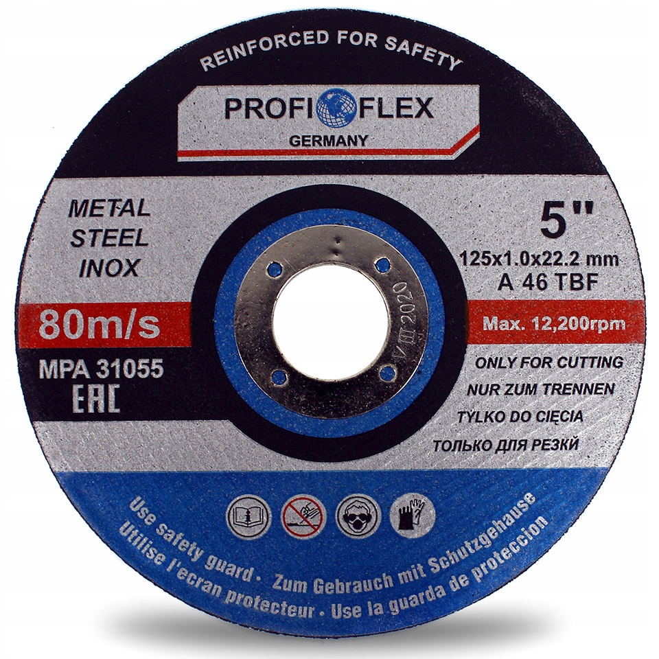 TARCZA DO CIĘCIA METALU STALI INOX 125x1 PROFIFLEX Marka Profi-Flex