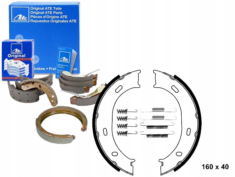 Sada Brzdových Čelistí Ate 9014200120 901420032