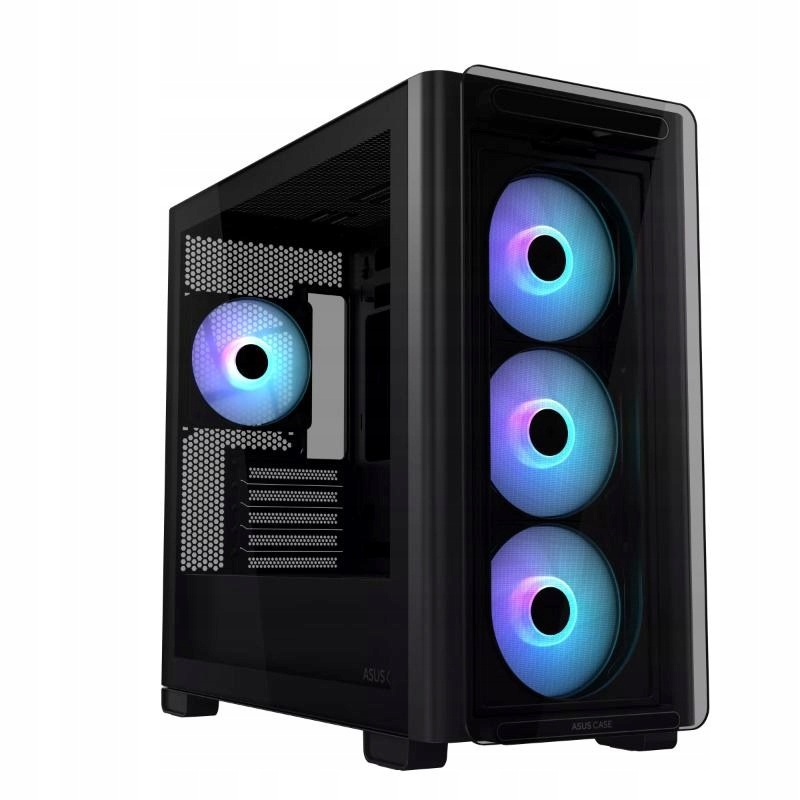Asus case A23 Plus Tg Argb, Mini Tower, průhledná bočnice, 4x120mm…