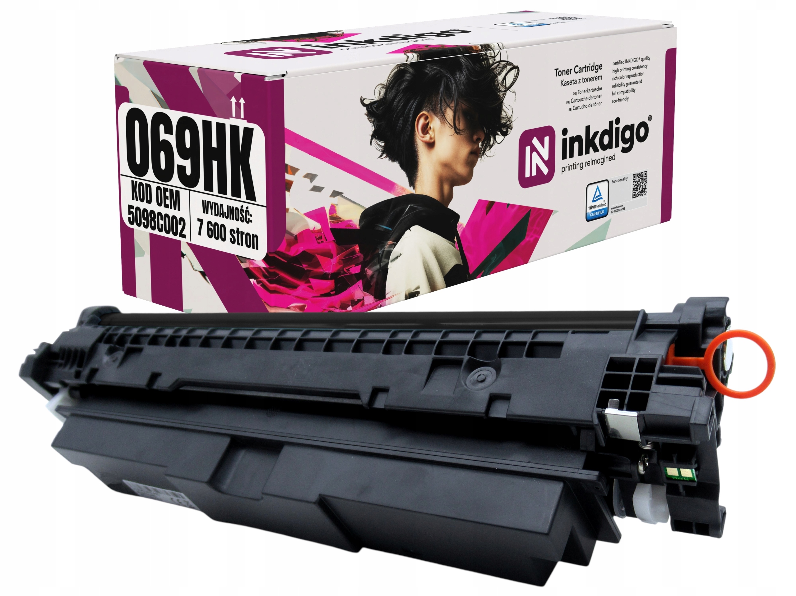 Černý Toner Pro Canon i-SENSYS MF752Cdw MF754Cdw LBP673Cdw CRG-069H XL