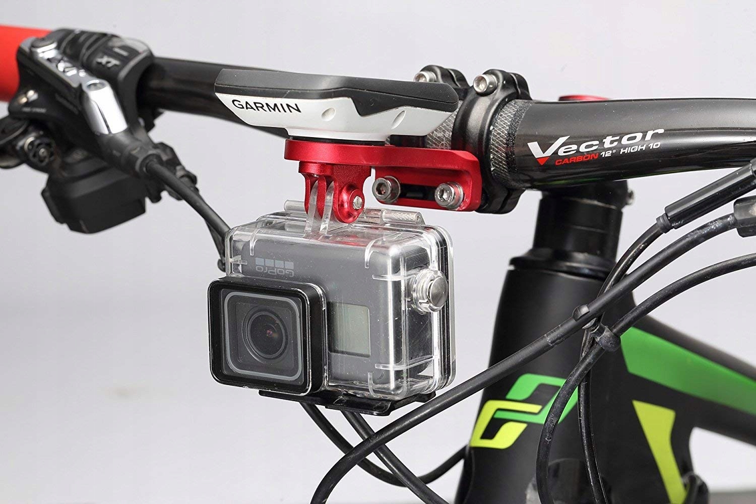 Uchwyt Rowerowy Licznika Garmin Edge GoPro Przedni Na Kierownicę PANMOUT — miniatura 3