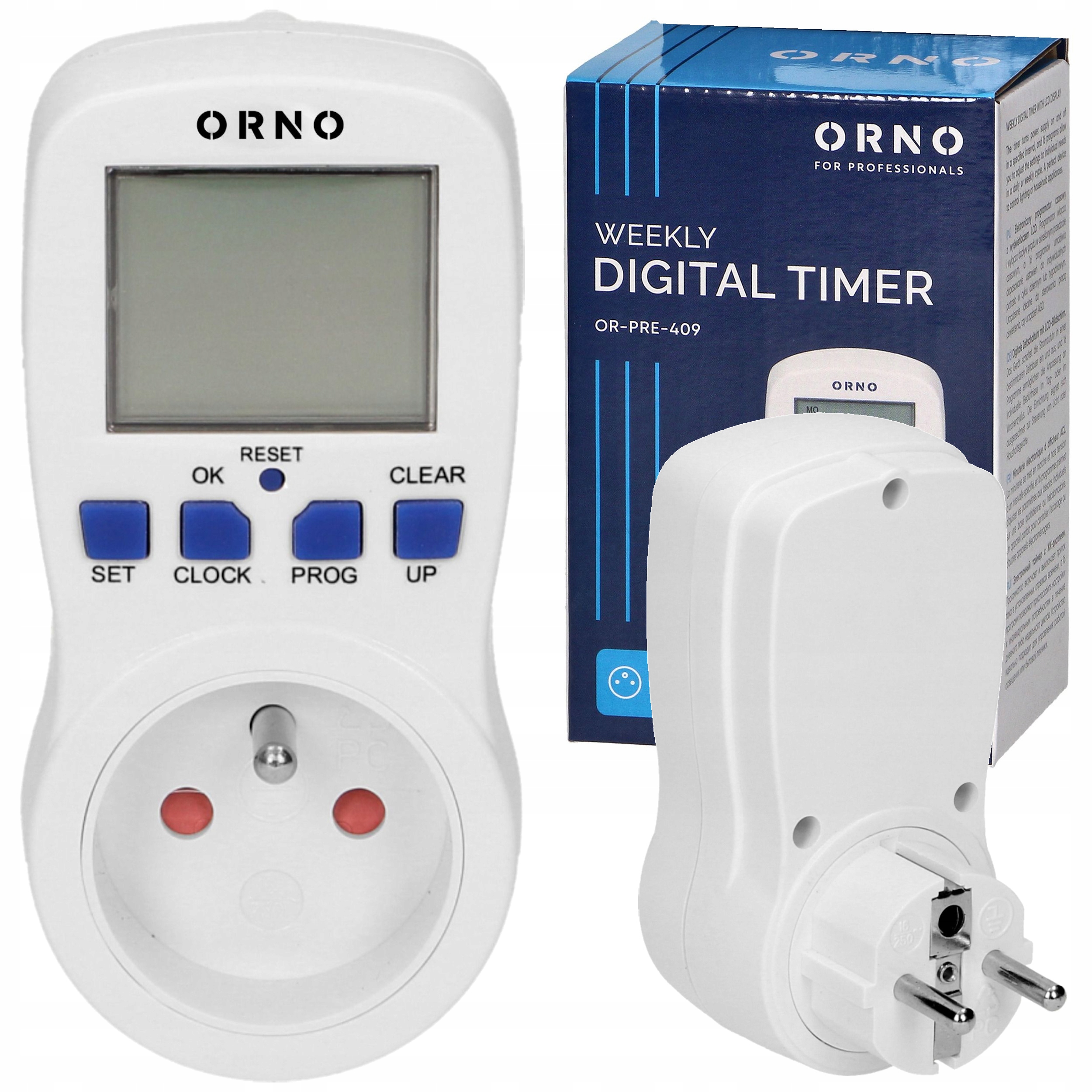 PROGRAMATOR CZASOWY WŁĄCZNIK WYŁĄCZNIK CYFROWY TIMER LCD HARMONOGRAM 7 DNI