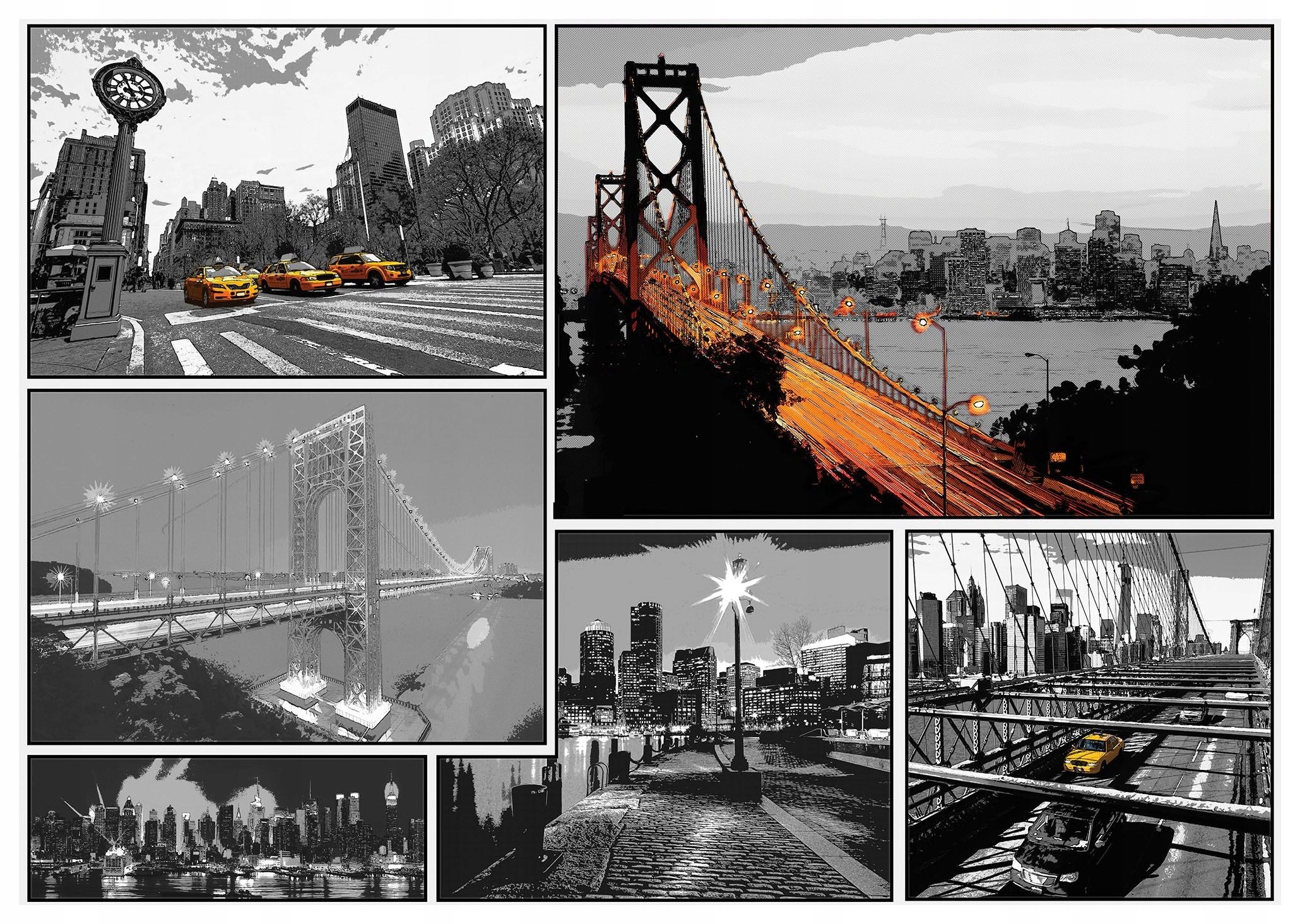 Fototapeta flizelina Město New York San Francisco Urbanismus 254x184 lepidlo