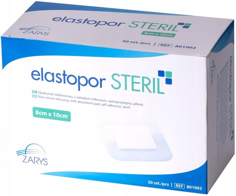 

Elastopor Steril 8cmx10cm Opatrunek jałowy 30szt