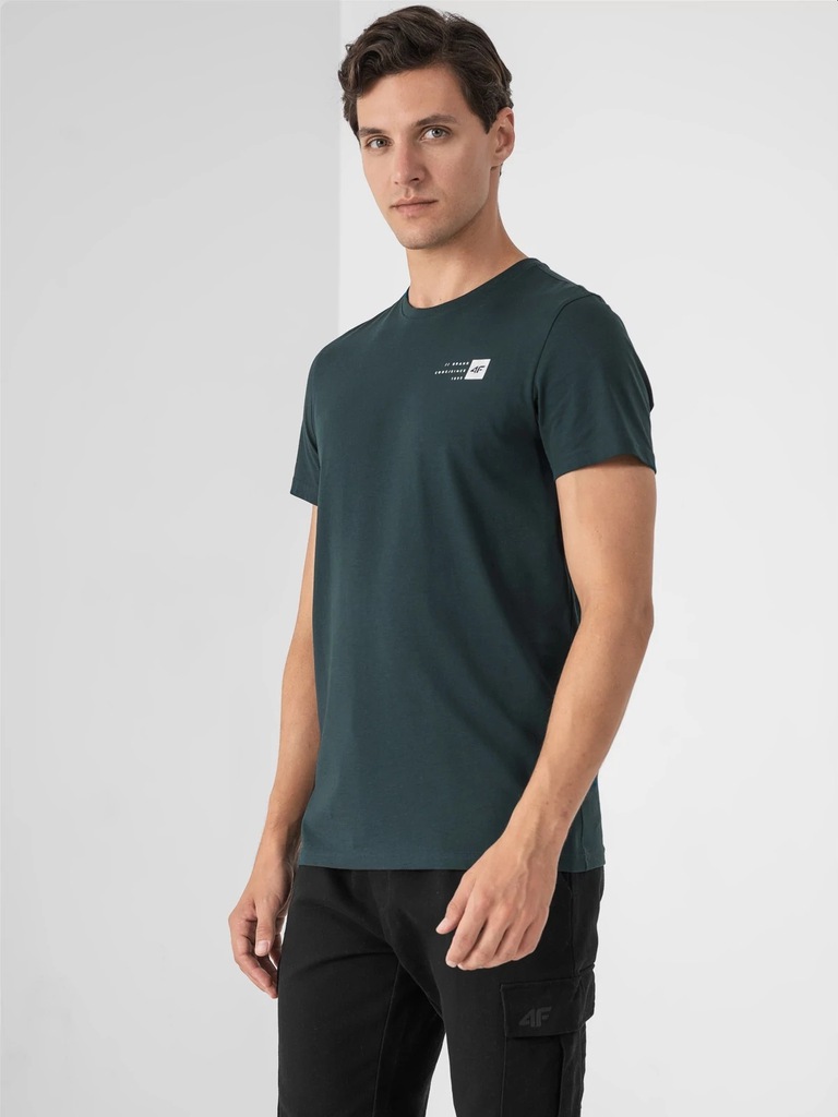 KOSZULKA MĘSKA 4F SPORTOWA T-SHIRT BAWEŁNA M Liczba kieszeni 0
