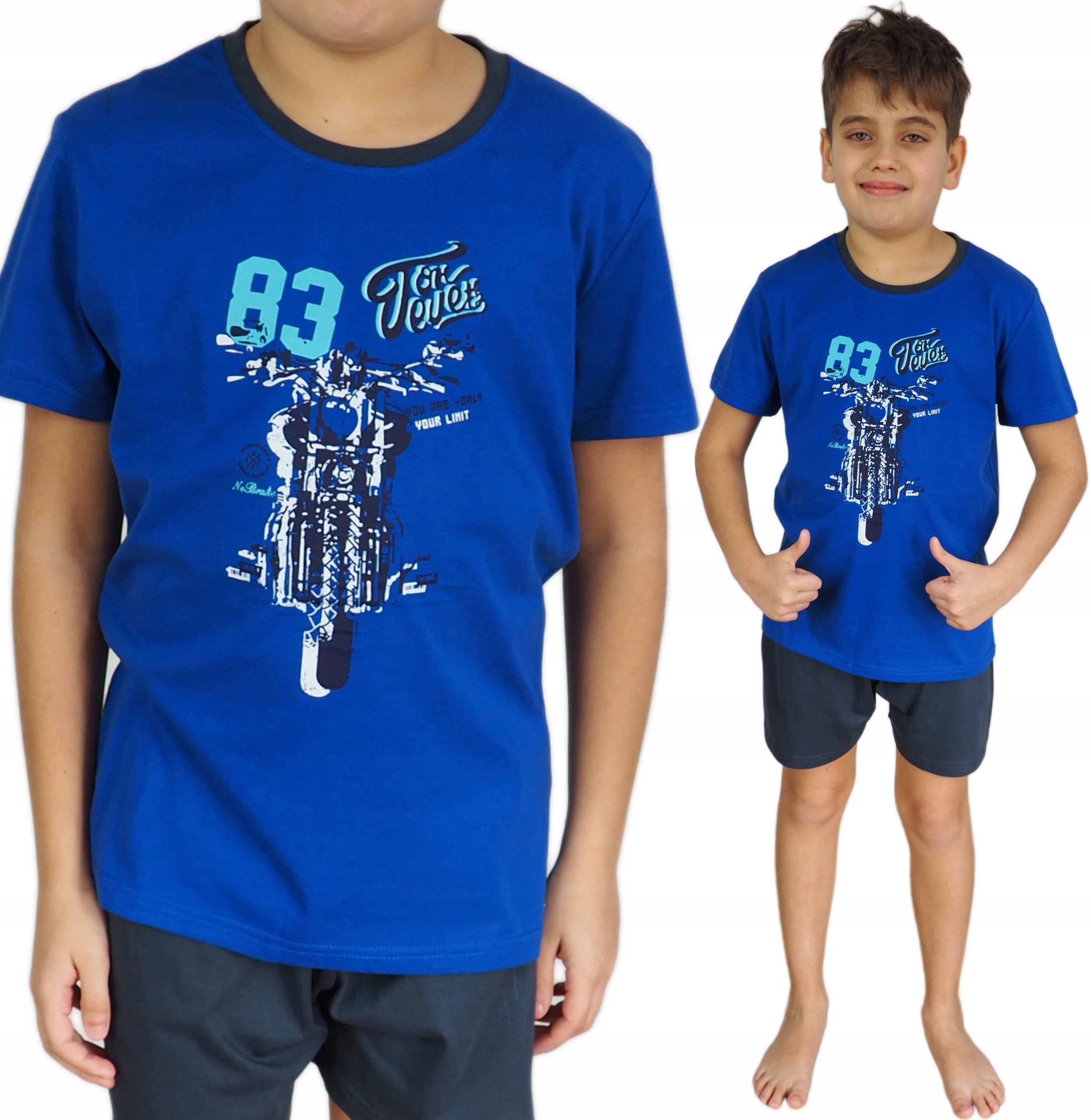 

Piżama dziecięca 134/140 szorty Lato Chłopak Moto2