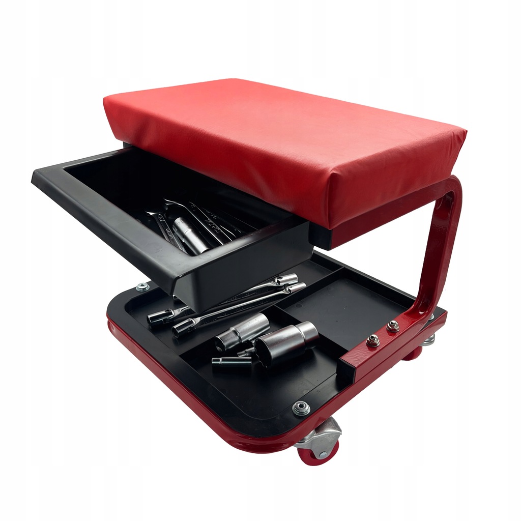 Dílenská Stolička Na Kolečkách S Policí Nářadí Do Garáže Šuplík Torin