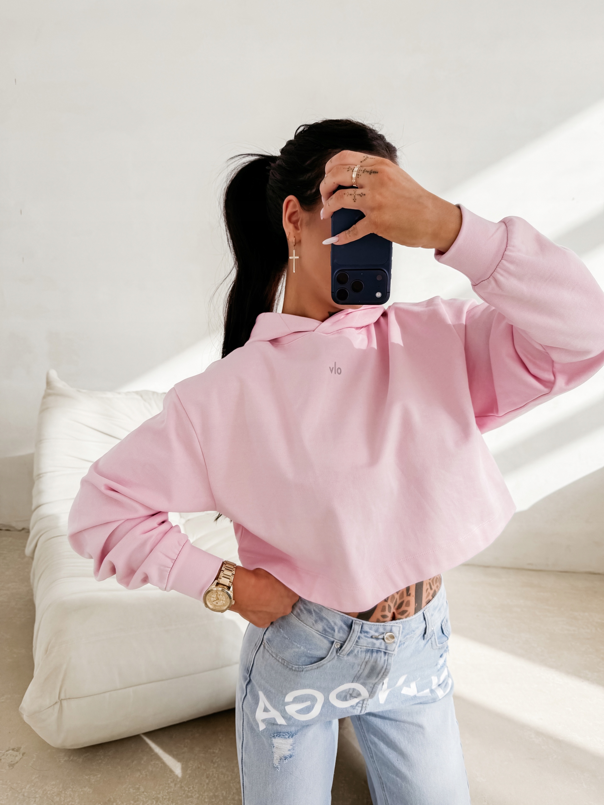 Mikina Aperio Olavoga Růžová M