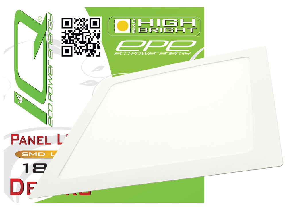 PANEL LED 18W PODTYNKOWY DENTRO PLAFON LAMPA SUFITOWA KWADRAT 215x6mm CCD