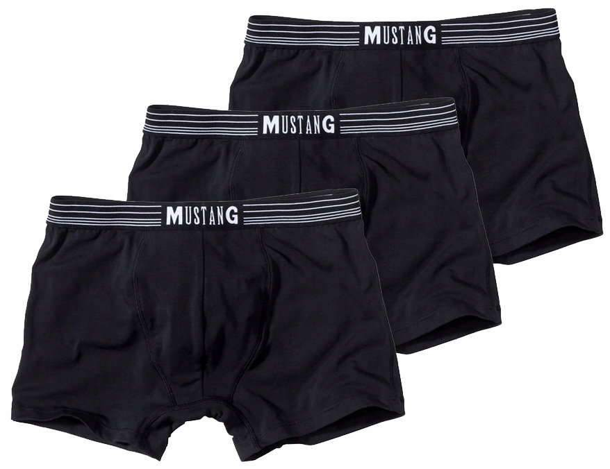 

Mustang Bokserki Męskie Czarne 3PAK L