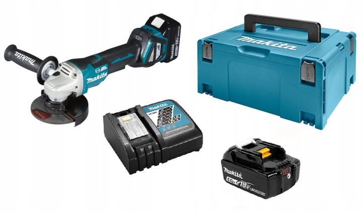 Makita DGA517RTJ Úhlová Bruska 125mm 18V 2x5Ah