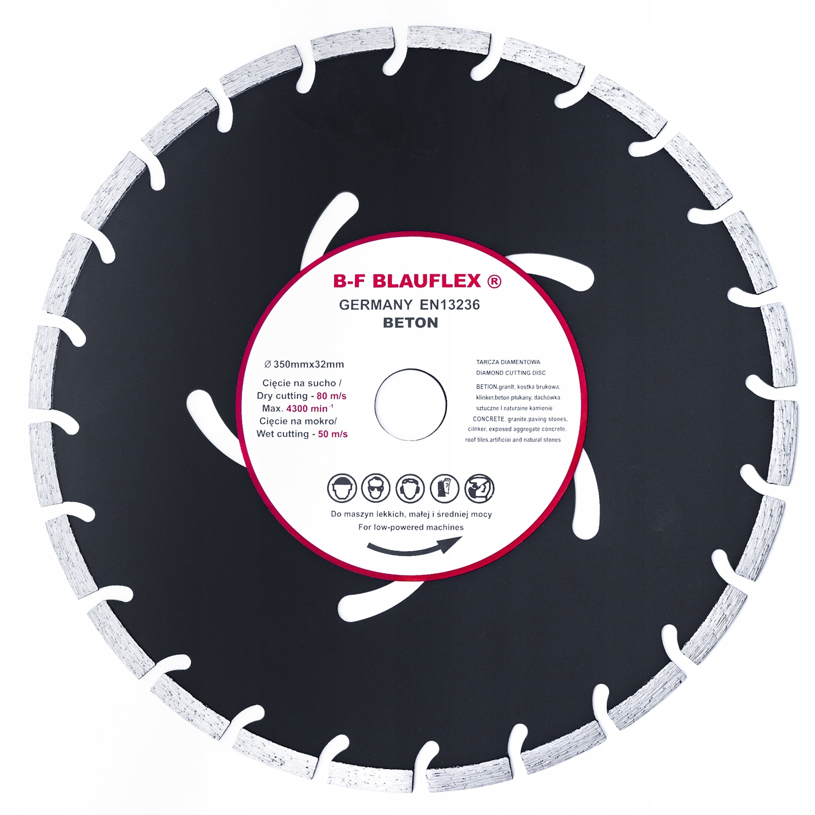 

Tarcza do betonu 350x25,4 diamentowa segmentowa