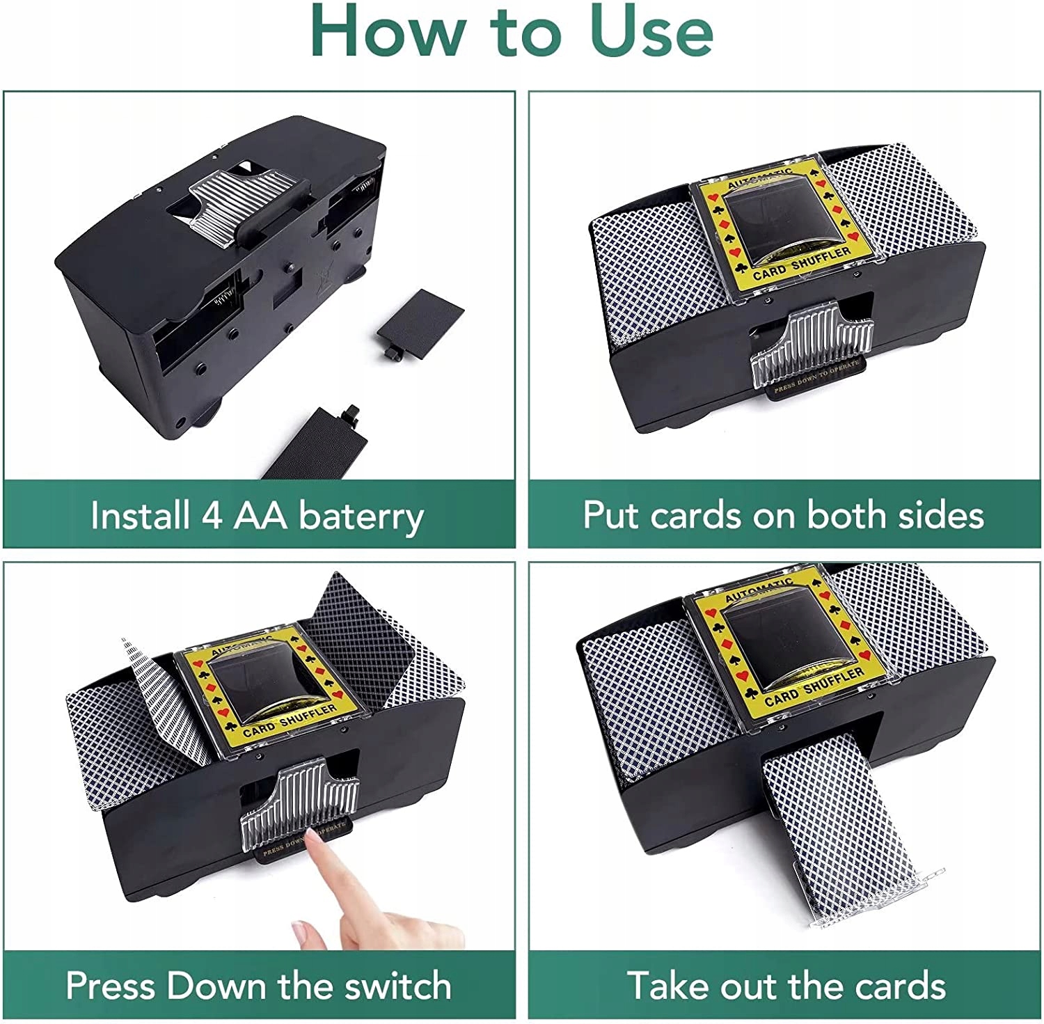 ZESTAW DO POKERA TASOWARKA TASOWACZ DO KARTY POKER Typ Podstawa
