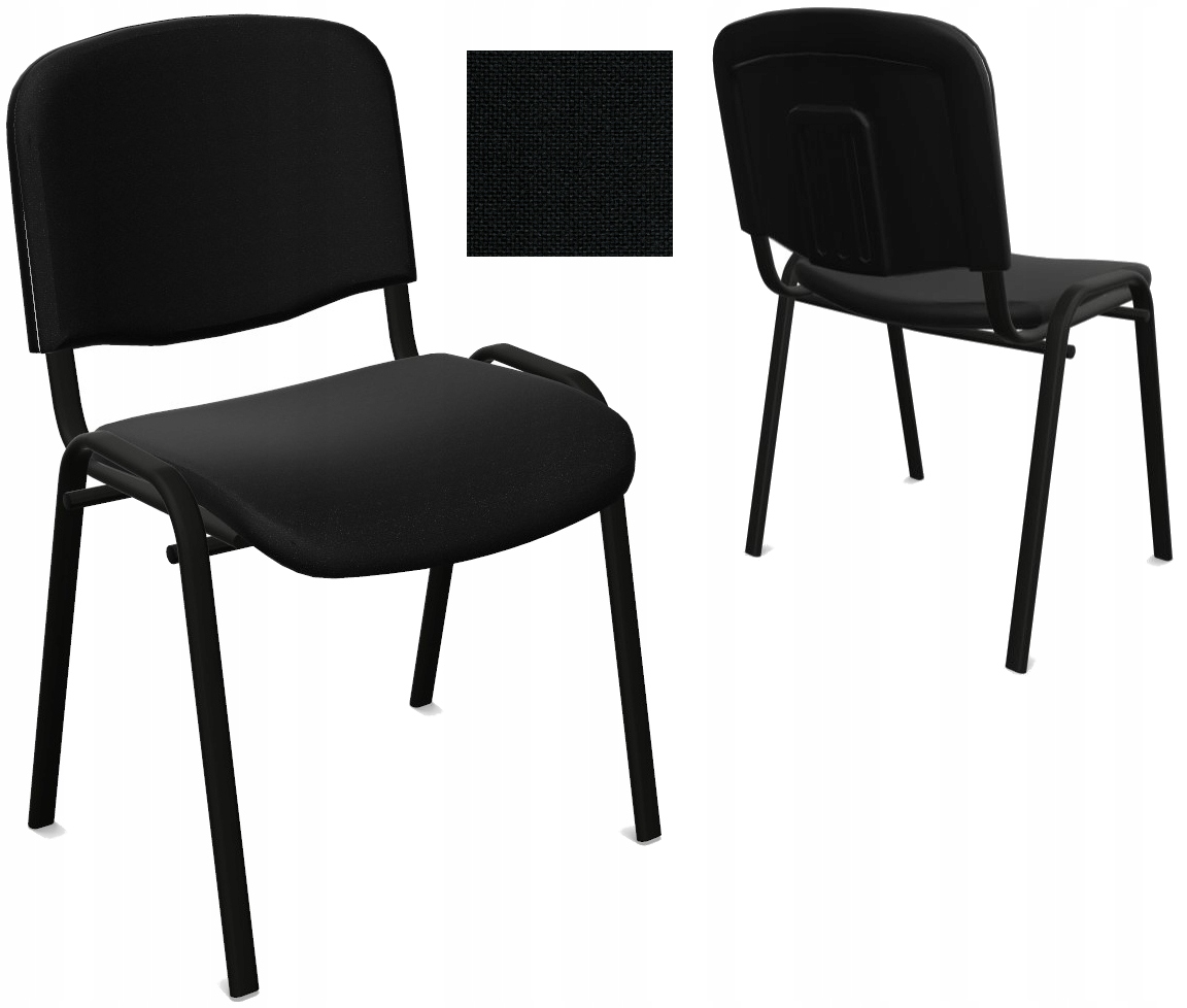 

Krzesło Tapicerowane Konferencyjne Iso Czarne Ns